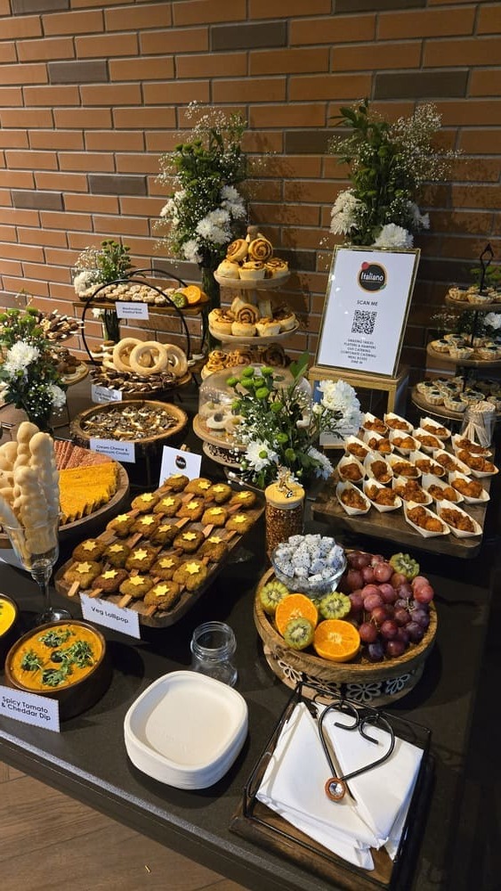 Elegant grazing table spread